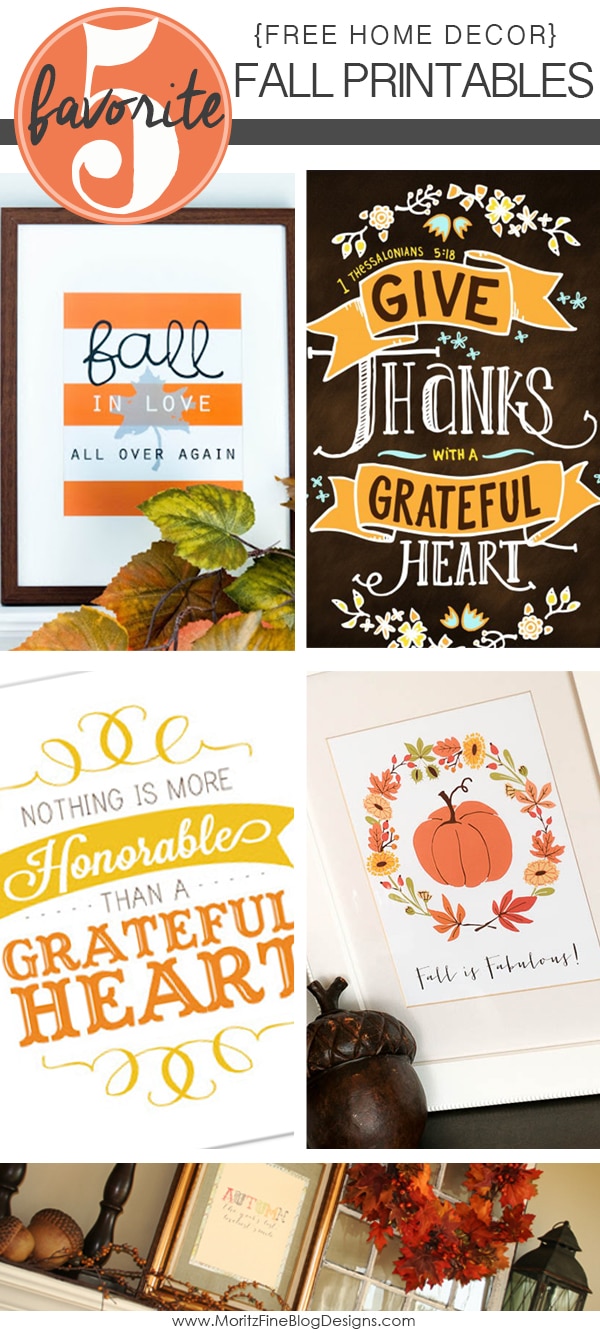 Free Fall Home Printables