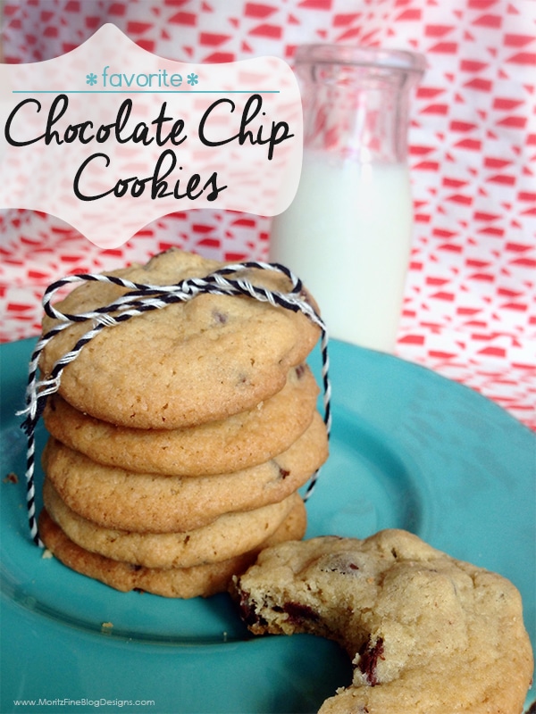 These are my absolute favorite chocolate chip cookies. People ask me all the time for this recipe!