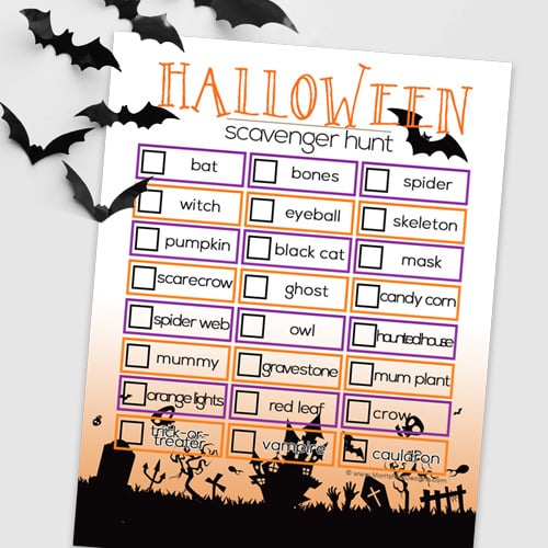 Halloween Scavenger Hunt