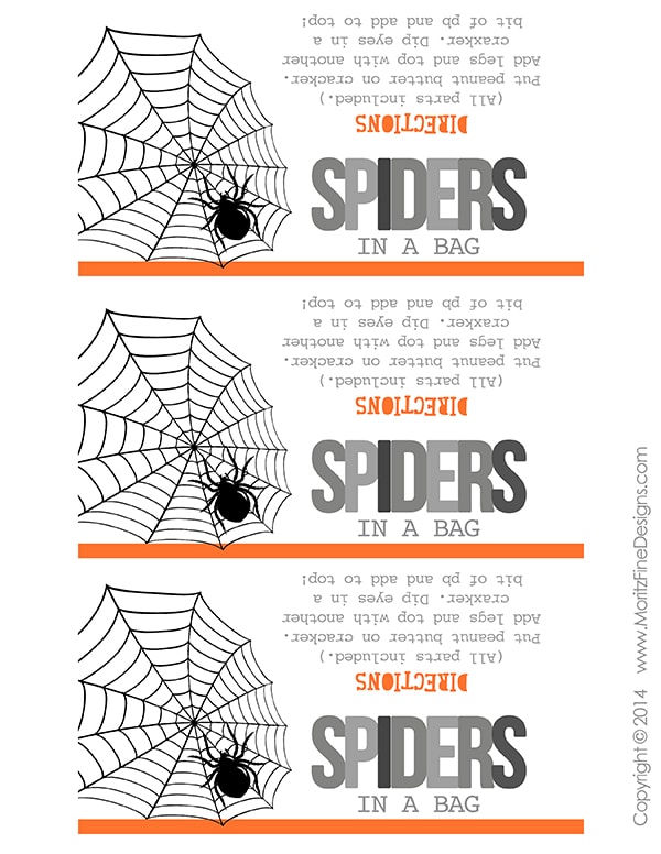 Spiders in a Bag are perfect for Halloween Parties or to put in your kid's lunches! Kids of all ages can build their own spider sandwiches!