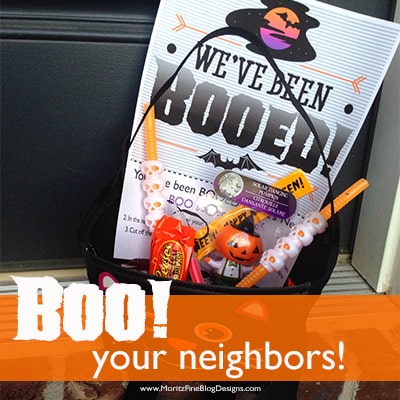 Use this BOOED! Neighborhood Sign for a fun pre-Halloween activity! Your kids will have a blast giving a treat to your neighbors!