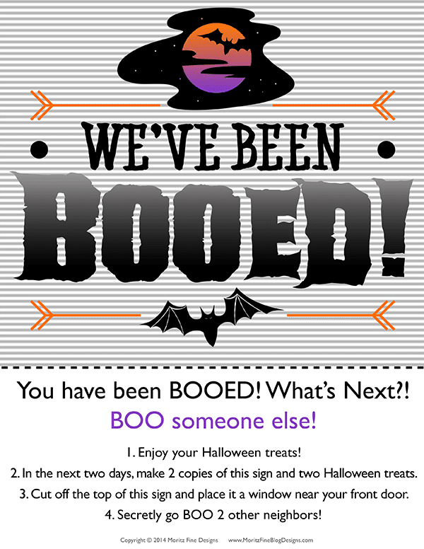 Use this BOOED! Neighborhood Sign for a fun pre-Halloween activity! Your kids will have a blast giving a treat to your neighbors!