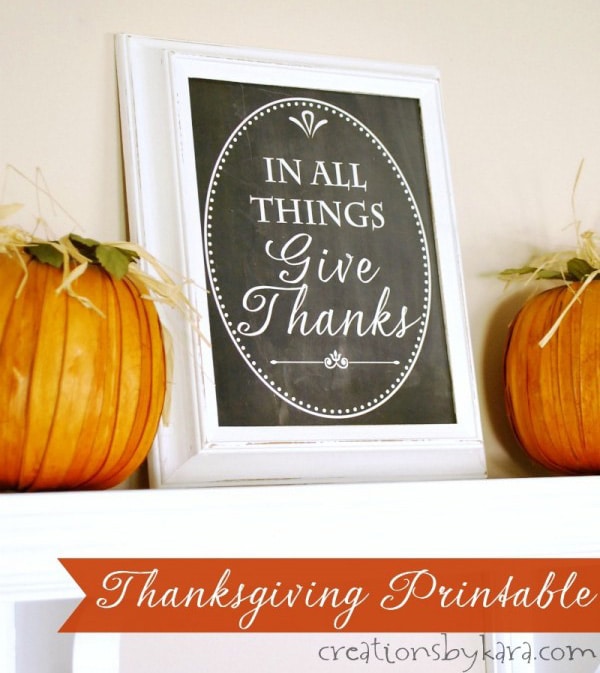 Free Home Decor Thanksgiving Printables