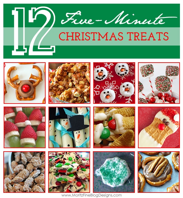 In a hurry to to make a dessert for a holiday party? Try one of of these easy  {12} 5-minute Christmas Treats.