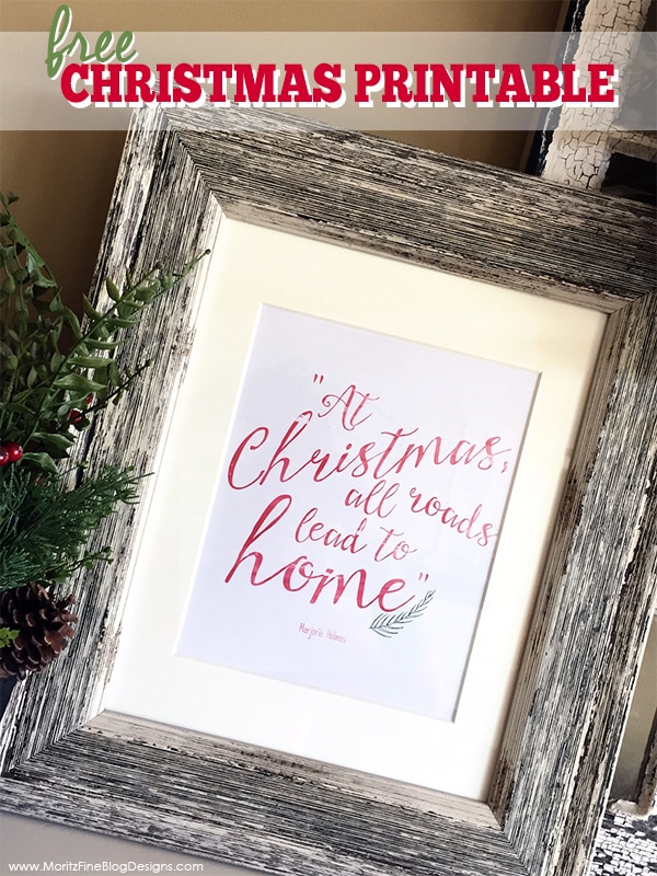 Christmas Wall Decor Free Printable