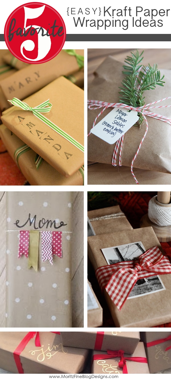 Easy Kraft Paper Wrapping Ideas