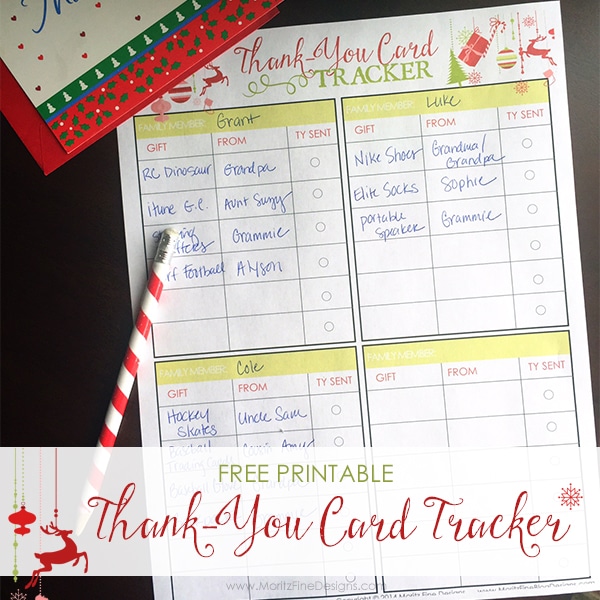 Thank-You Note Tracker