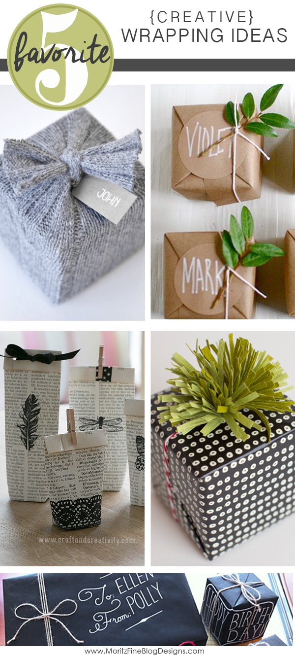 Easy Creative Gift Wrap Ideas | Friday Favorite 5