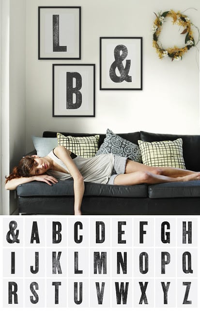 Simple, yet affordable. Use these black and white printable typography signs to decorate a boring space in your home.