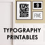 printable signs | signs for the home | typography signs | free printable