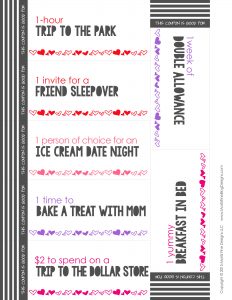 Valentine's Day Coupon Book for Kids | Free Printable