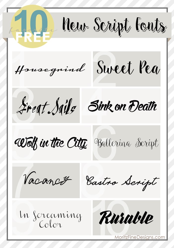 New Script Fonts | Free Font Friday