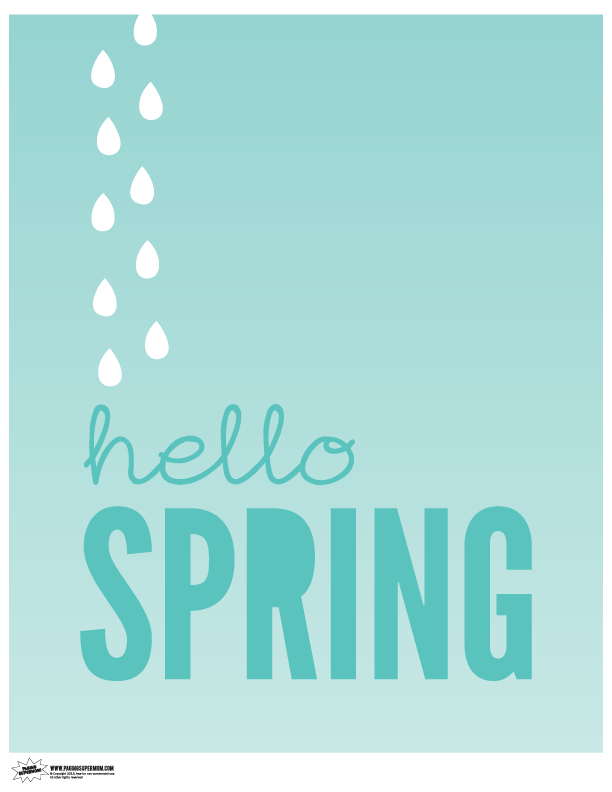 Hello Spring Printables are an easy tribute to welcome in the new Spring season! Easy to download and print out!
