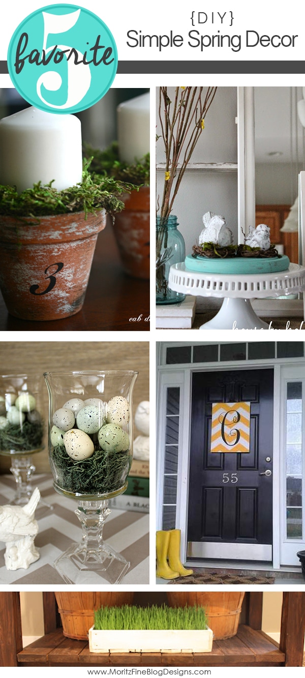 You can easily, quickly and inexpensively freshen up your home with these awesome Simple DIY Spring Decor ideas!