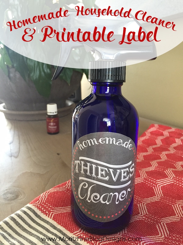 Create your own DIY Household Cleaner that is non-toxic, safe for everyone and less expensive than store-bought cleaners. Plus a free bottle label.