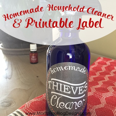 DIY Household Thieves Cleaner & Free Printable Label