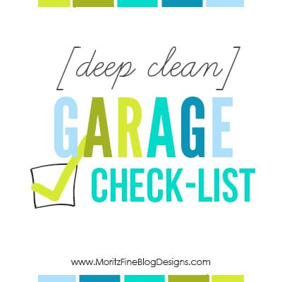 Deep Cleaning Garage Checklist Free Printable Included