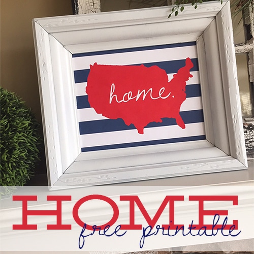 U.S. HOME Free Printable | 4th of July