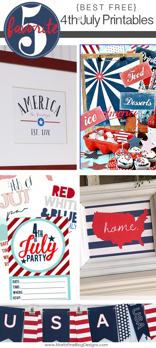 Best Free 4th of July Printables | Friday Favorite 5