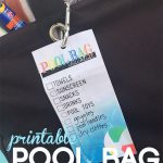 pool bag checklist | free printable | get your pool bag organized | pool trip tips