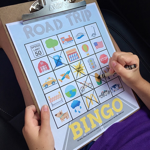 Road Trip Bingo for Kids