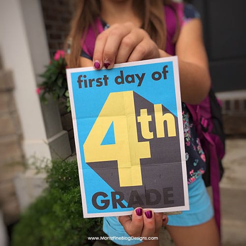 First Day of School Signs