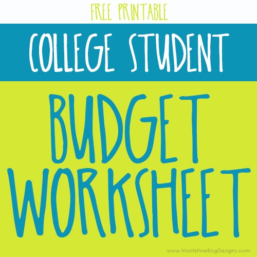 Budget Template For College Student from www.moritzfinedesigns.com