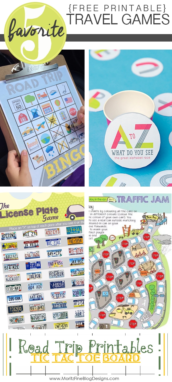 When we head out on a road trip with the kids, I print out a few of these Travel Games for Kids! Great for electronic-free car rides!