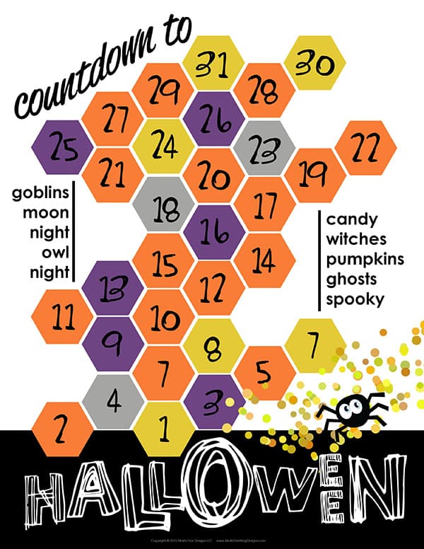 Your kids can keep track of how many days until Halloween with this Halloween Countdown free printable. A fun family activity for the month of October!