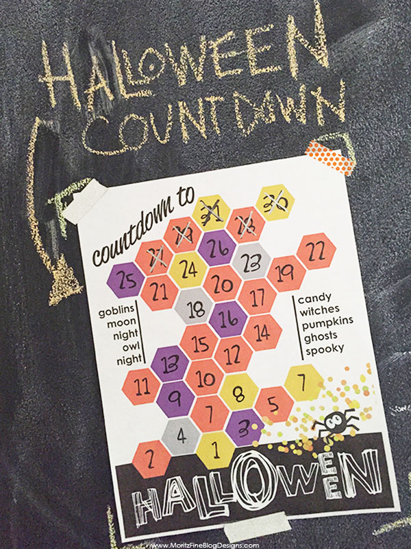 Your kids can keep track of how many days until Halloween with this Halloween Countdown free printable. A fun family activity for the month of October!