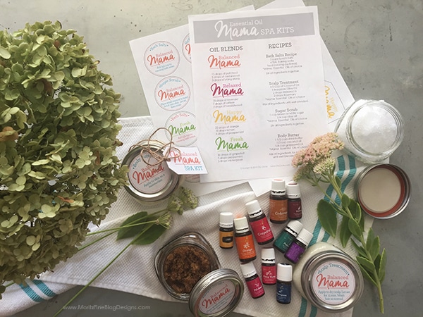 Eliminate unnecessary chemicals from your home and personal hygiene products by creating your own DIY Essential Oil Spa Kit! Free printables included!