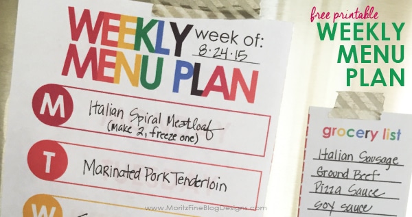meal planner | weekly meal planning| meal planning printable | how to meal plan | free printable