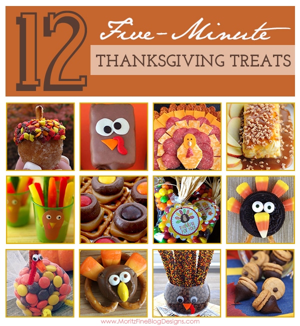 Whether you are hosting or bringing some treats with you to the dinner you are attending, these 5-Minute Thanksgiving Treats are great ideas for you!