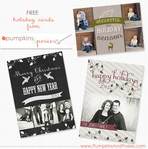 It's time to start creating holiday cards! Find the perfect Free Holiday Photo Card Templates to go with pictures of your beautiful family.