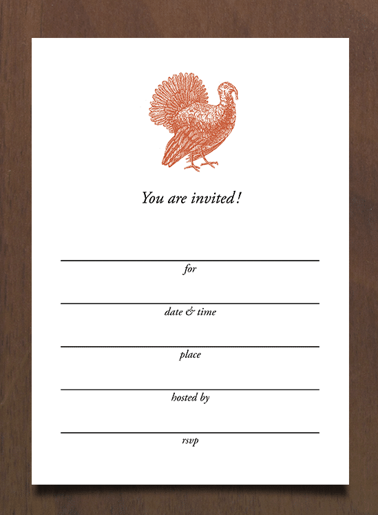 Thanksgiving Invitations that are free and easy to customize are the perfect way to invite your family, friends and neighbors to your Thanksgiving Gathering