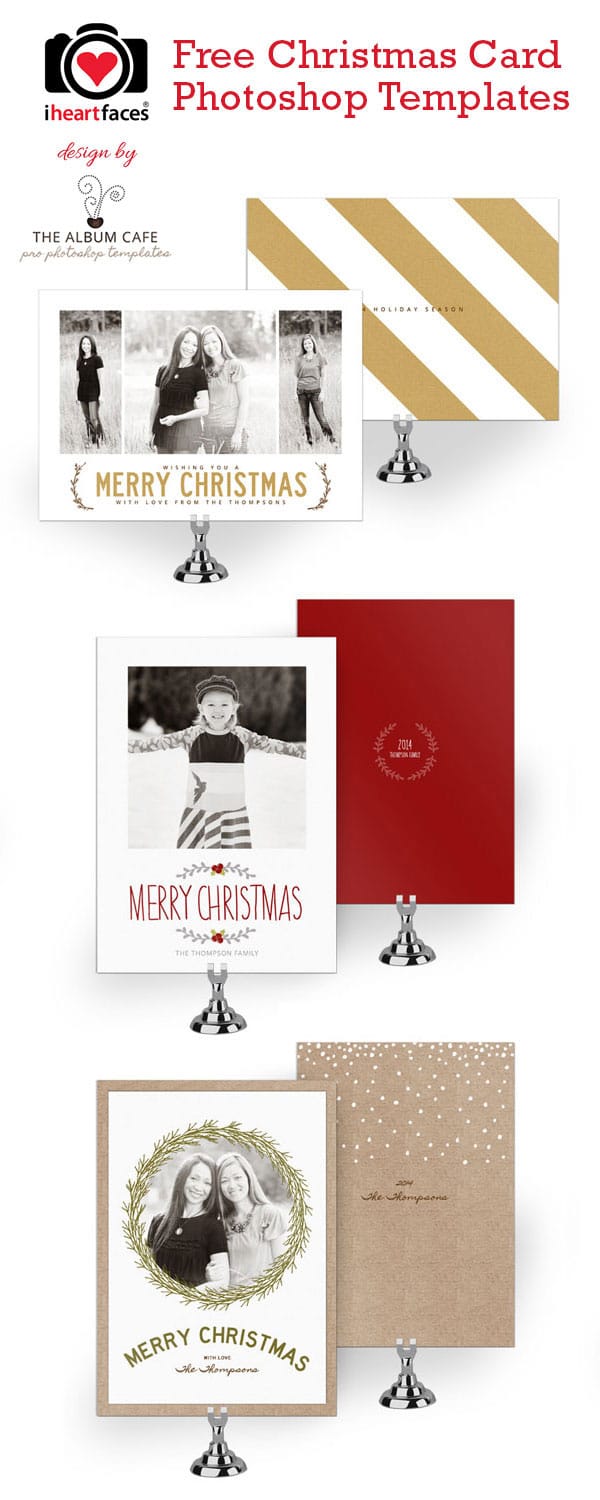 Free Photoshop Christmas Card Templates For Photographers