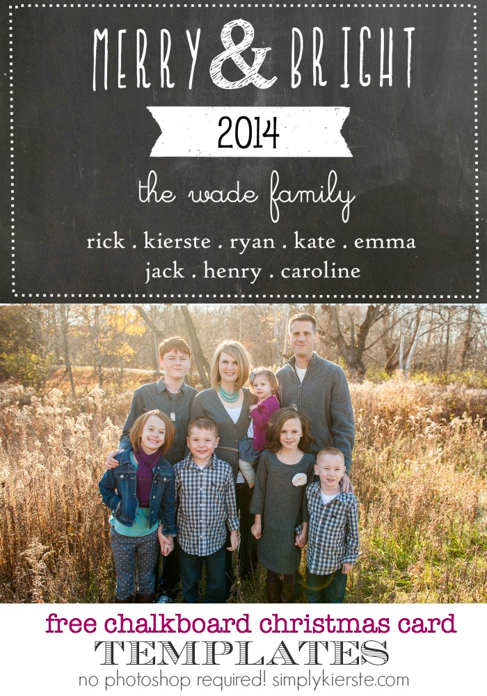 It's time to start creating holiday cards! Find the perfect Free Holiday Photo Card Templates to go with pictures of your beautiful family.