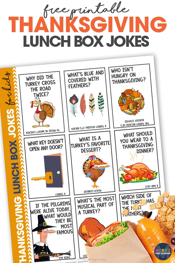 Do your kids love to get surprises in their lunchbox? Use these fun Thanksgiving Lunchbox Jokes to put in their lunch. All their friends love it too!