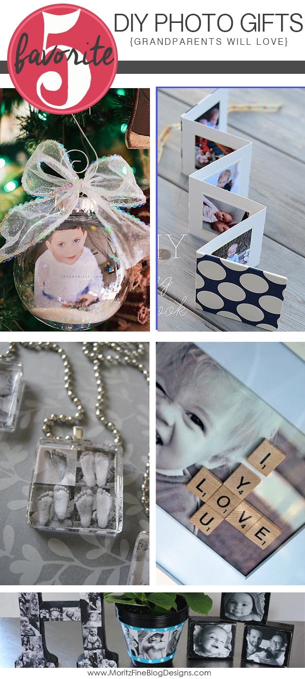 DIY Photo Gift Ideas for Grandparents | Friday Favorite 5