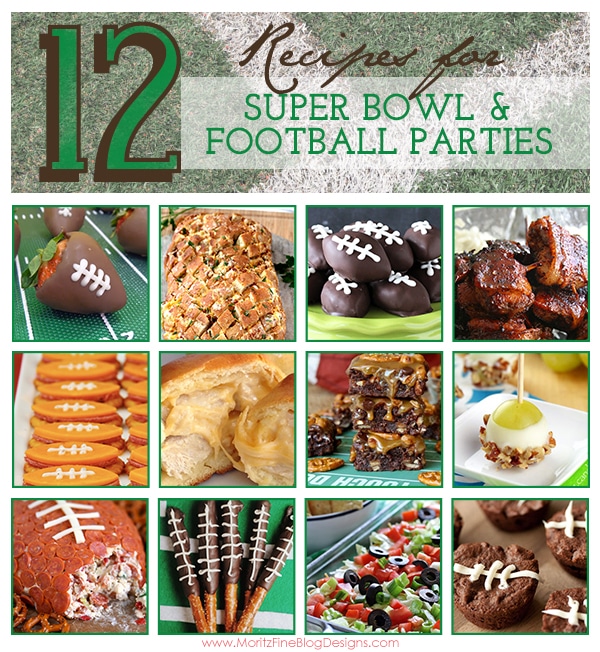 Hosting a Super Bowl party or at least attending one? You will love this list of 12 Recipes for Super Bowl & Football Parties.