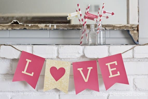 You can grab one of these cute Free Printable Love Signs to use to help decorate your home this Valentine's Day!