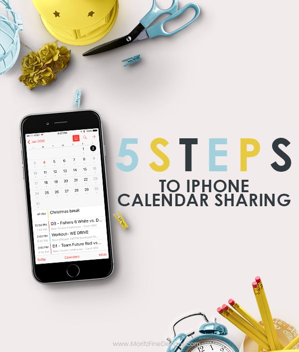 Want to get your family organized? Follow these 5 Steps to iPhone Family Calendar Sharing. It's simple and easy!