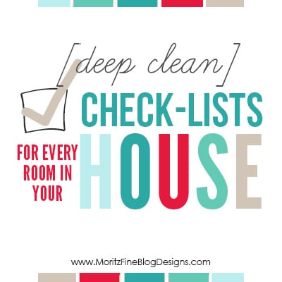 Download this binder of free [deep clean] Check-lists for every room in your house. Laminate and reuse year after year!