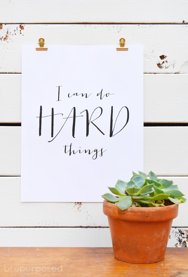 Don't fall into the trap of perfectionism. We will fail. Pick yourself up and try again. Grab one of these Free Printable Motivational Signs as a reminder.