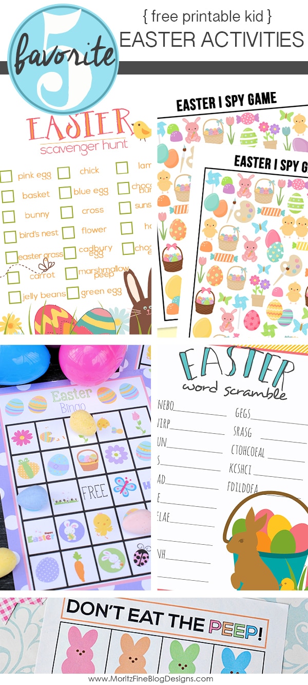 Free Printable Easter Activities for Kids