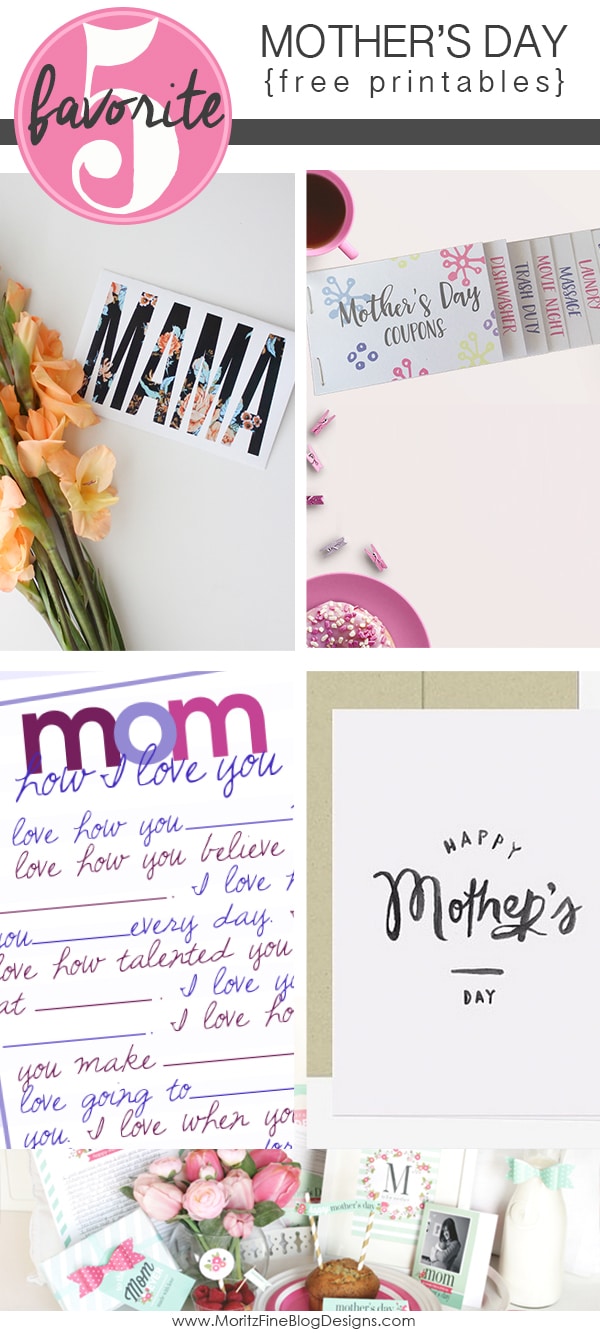 Mom is an endless giver, make her feel special this year! A simple way to do that is with these Mother's Day Free Printables.