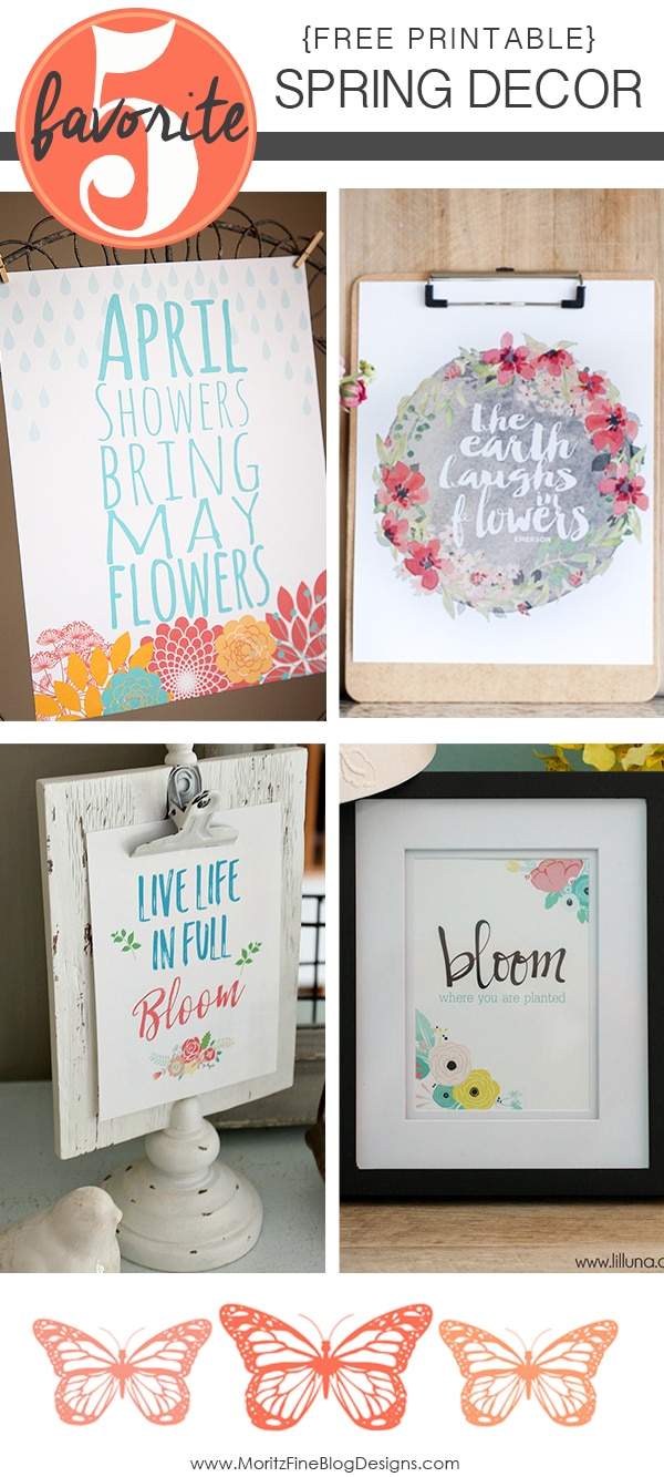 Spring Decor Free Printables | Friday Favorite 5