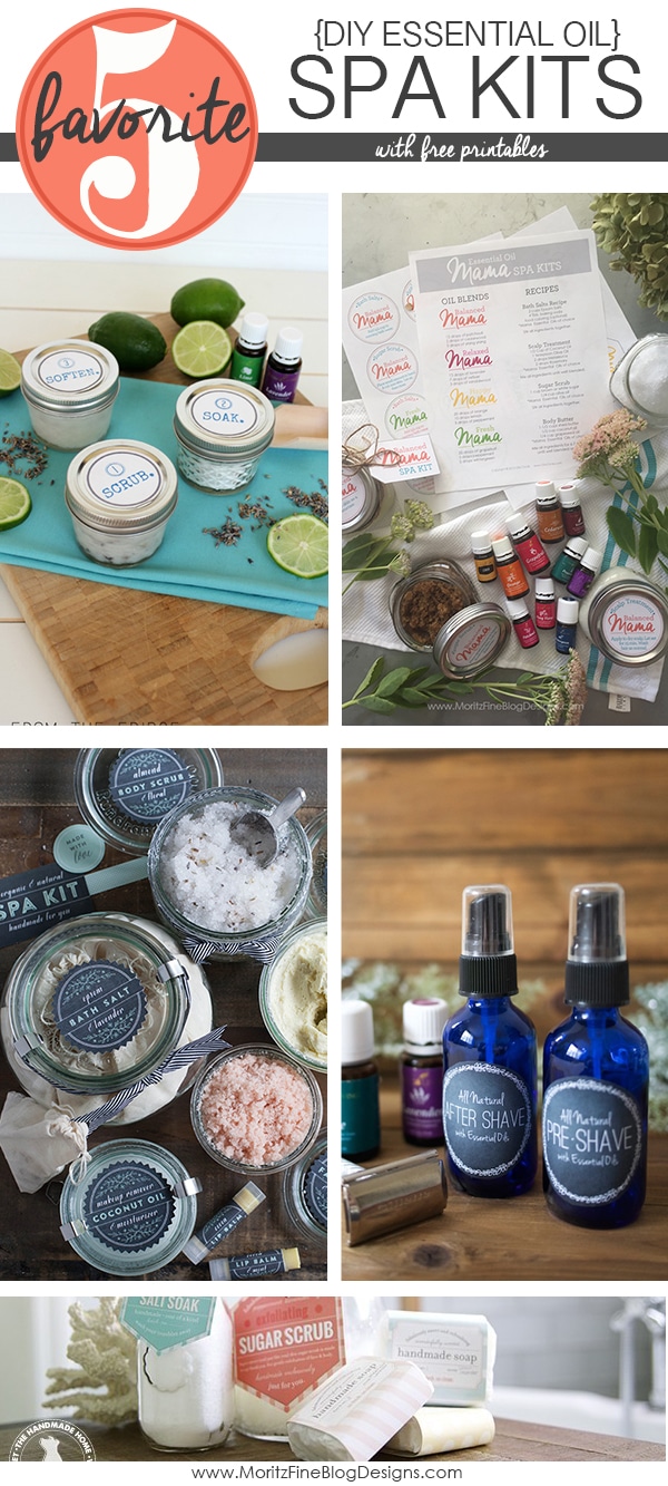 DIY Essential Oil Spa Kits