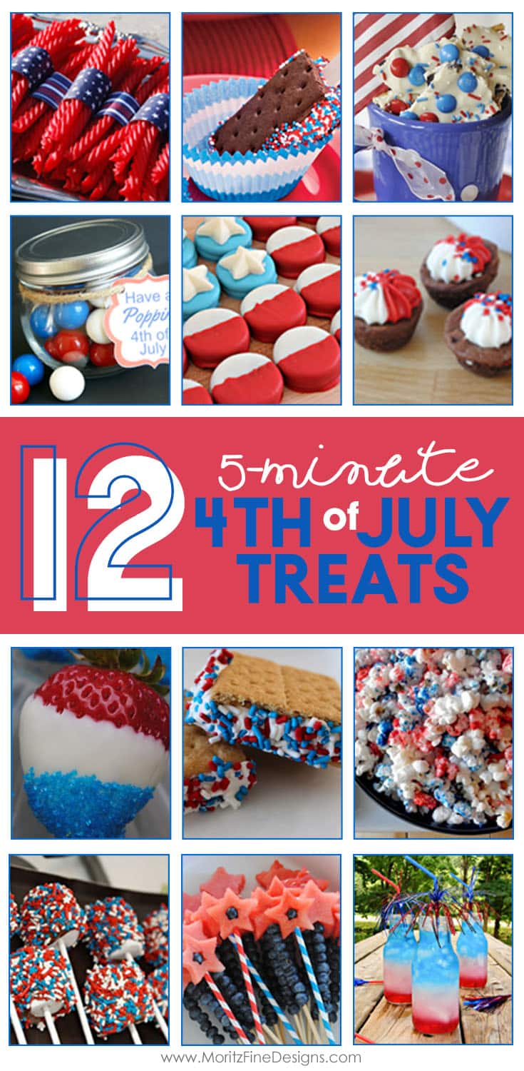 4th of July | holiday snacks | fast & easy treats | diy 4th of July food