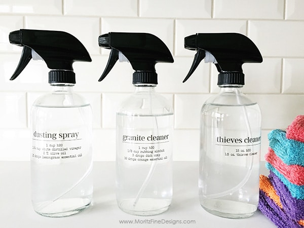 I kicked the chemicals out of our house by using these Free Printable Natural Cleaning Labels & Recipes! We love how they are safe and smell amazing!